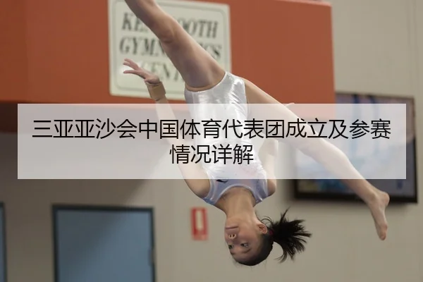 三亚亚沙会中国体育代表团成立及参赛情况详解